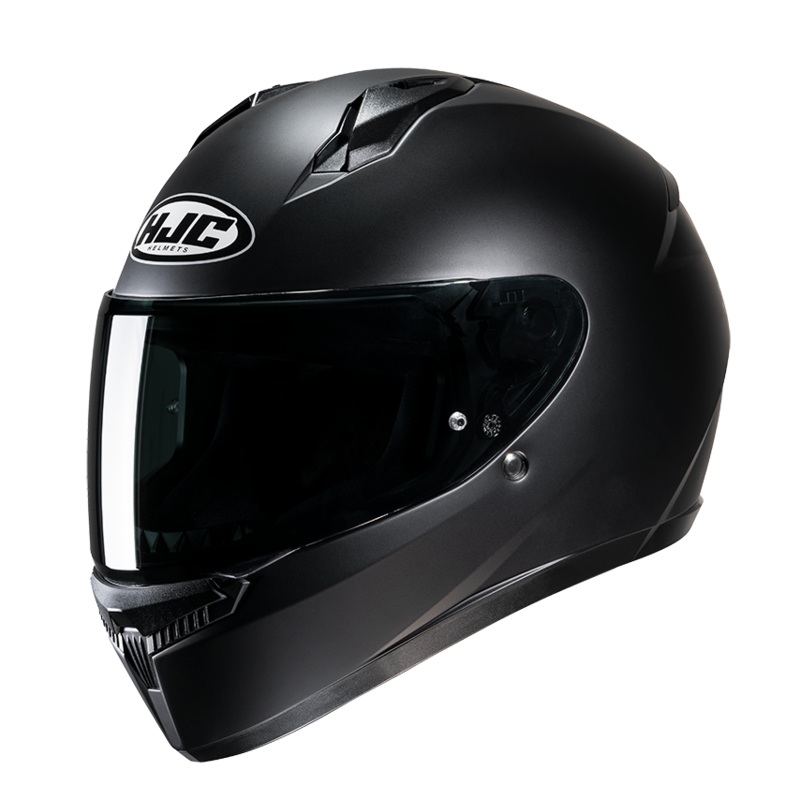 HJC C10 Semi Flat Black Motorcycle Helmet Size Large 59cm
