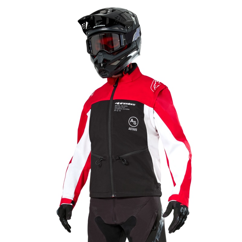 Lite-Dura Softshell Jacket|S|M|L|XL|2XL|3XL|Black/Bright Red/White