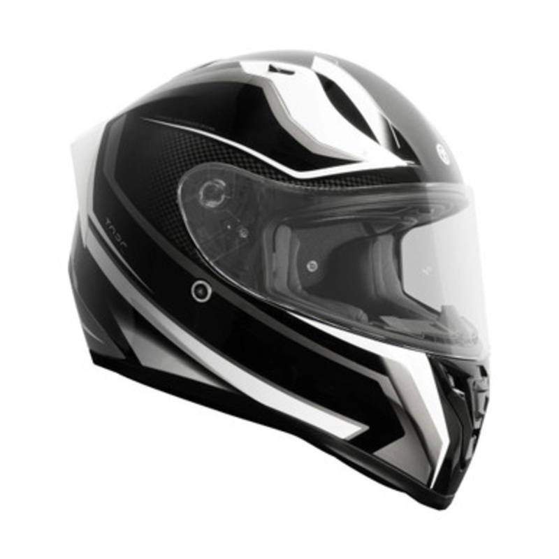 TORC T-15 Route Helmet – Black/White