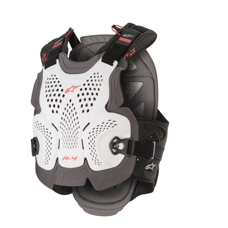 A-4 Max Chest Protector|M/L|XS/S|XL/2XL|White/Anthracite/Red