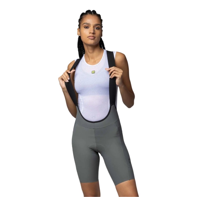 Ale Clothing Gravel Pro Off Road Ladies Bib Shorts Grey
