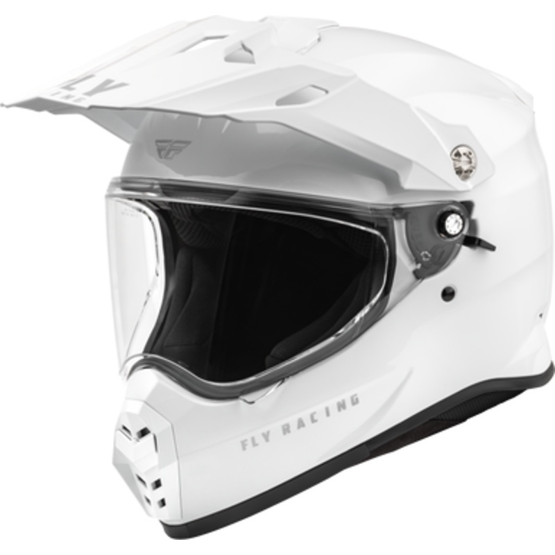 FLY RACING Trekker Solid Helmet – White XS