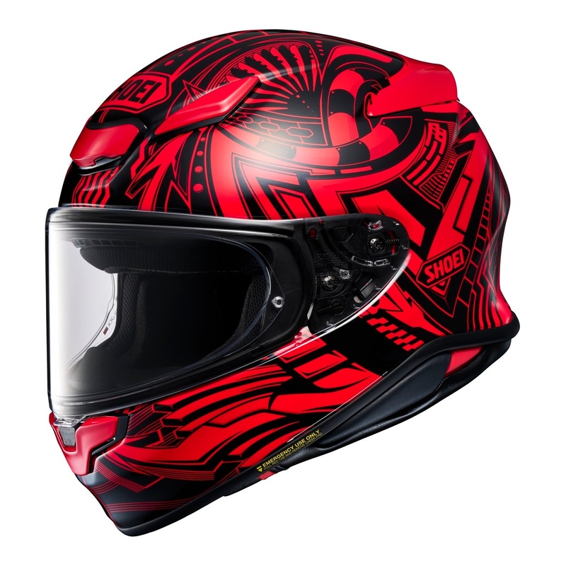 Shoei NXR2 Helmet – Beaut TC1 White / Black / Red Size XL 62cm
