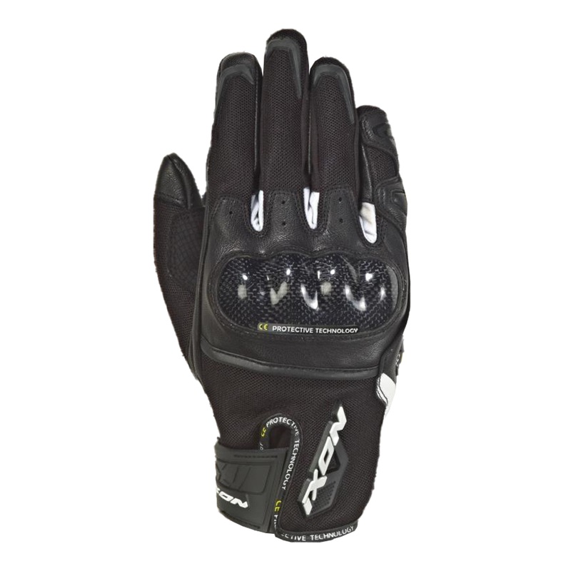 Ixon Rs Rise Air Gloves – Black/White | Infinity Motorcycles