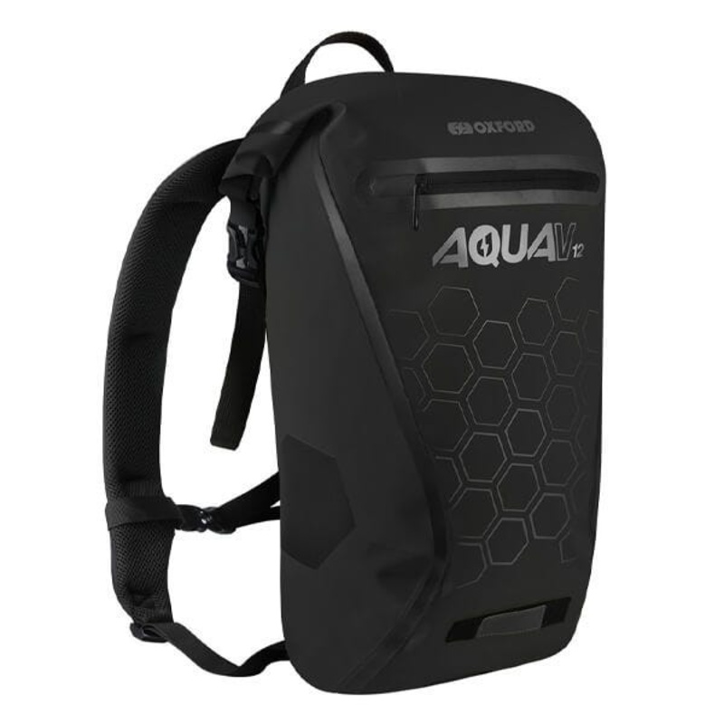Oxford Aqua V12 Roll Top Waterproof Backpack – Black