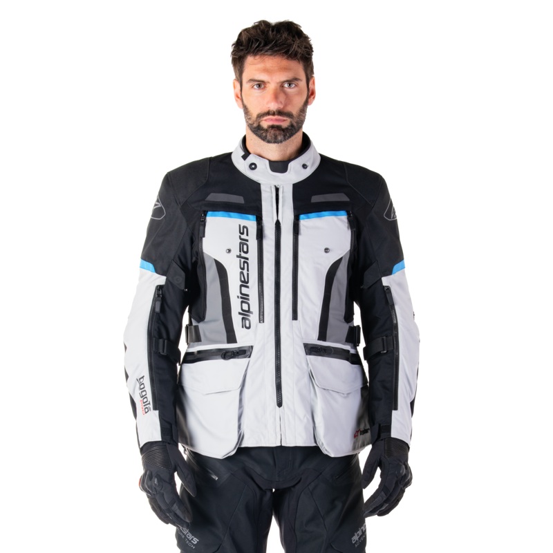 Bogota’ Pro Drystar Jacket|S|M|L|XL|2XL|3XL|4XL|Ice Gray/Black/Cyan