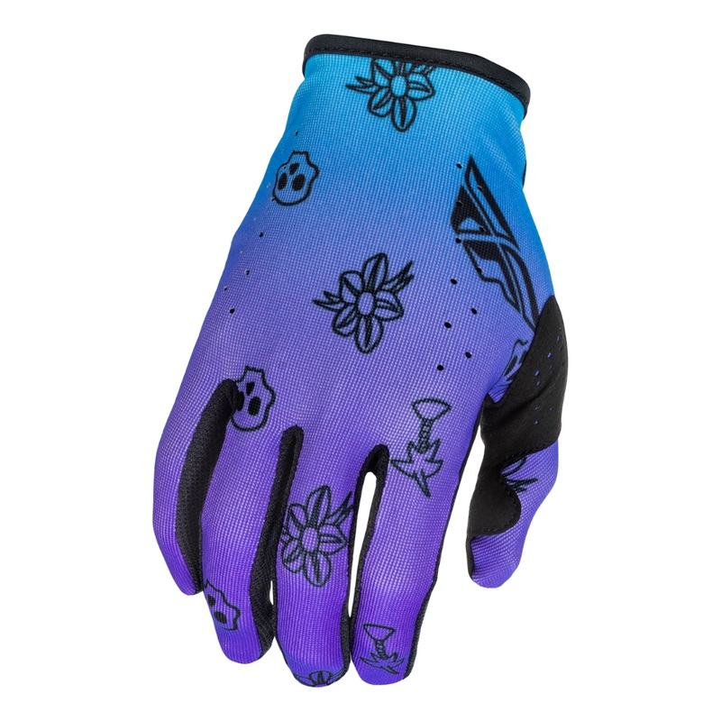 FLY 2026 Lite Outline Gloves – Purple/Blue/Black