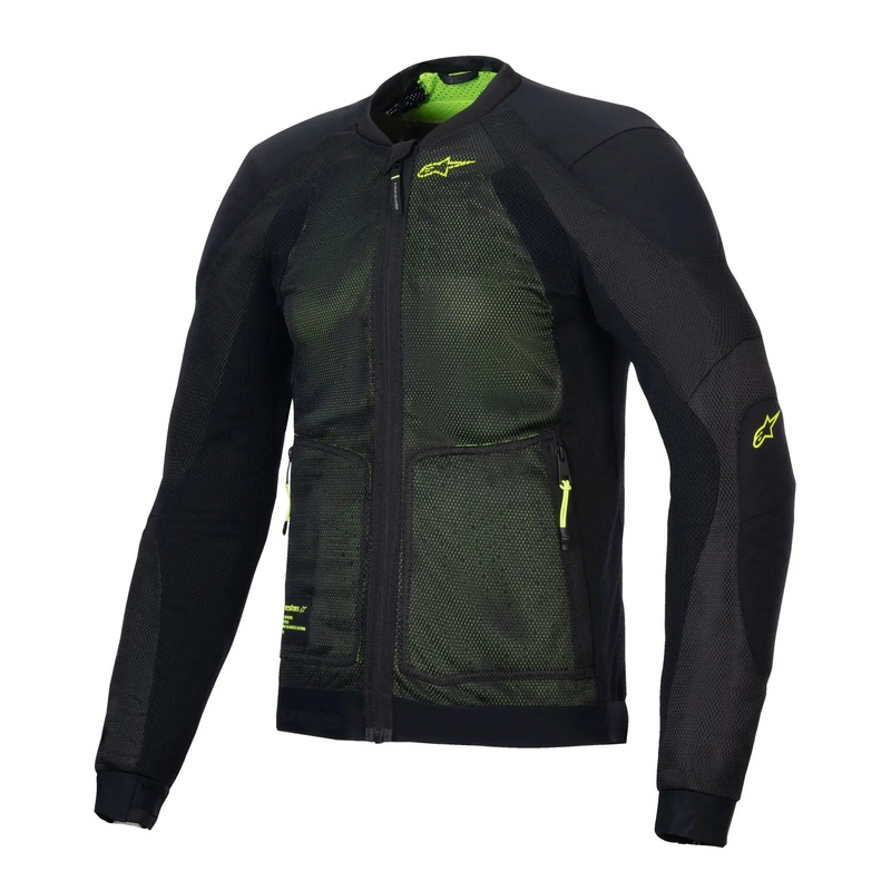 Alpinestars Troop-Air Textile Jacket Black / Fluo Yellow