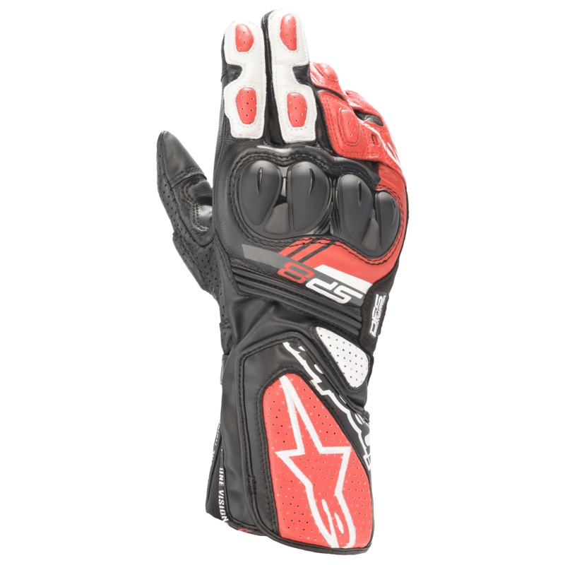 SP-8 V3 Gloves|S|M|L|XL|2XL|3XL|Black/White/Bright Red