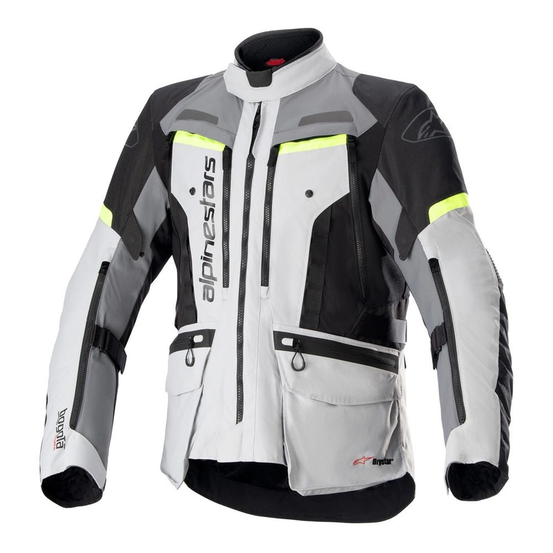 Alpinestars Bogota Pro Drystar Jacket – Ice Grey/Fluo Yellow