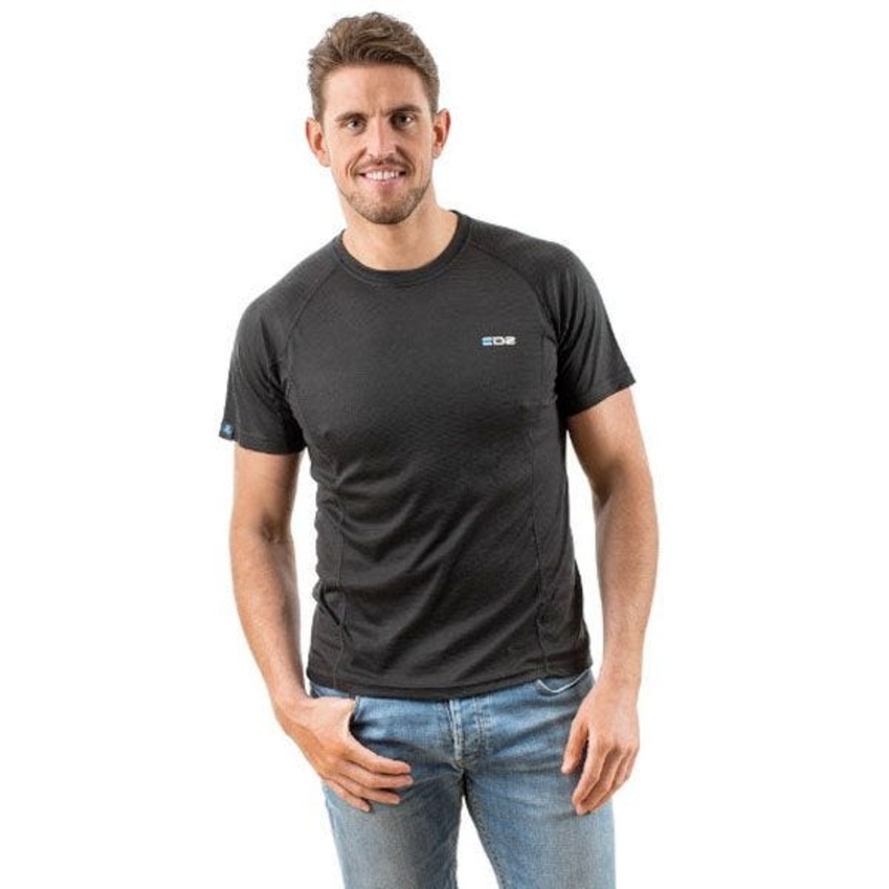 EDZ All Climate Wicking Base Layer T-Shirt Top – Black