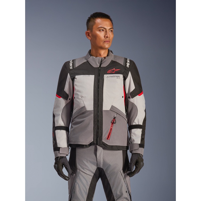 Andes V4 Drystar Jacket|S|M|L|XL|2XL|3XL|4XL|5XL|6XL|Dark Gray/Ice Gray/Black/Bright Red