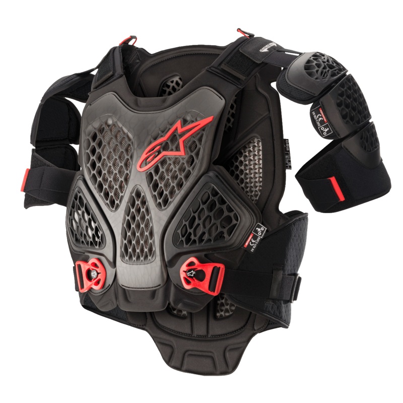 A-6 Chest Protector|XS/S|M/L|XL/2XL|Black/Anthracite/Red
