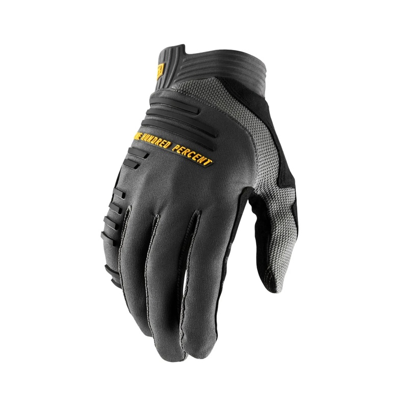 100% R-Core Gloves Charcoal|S