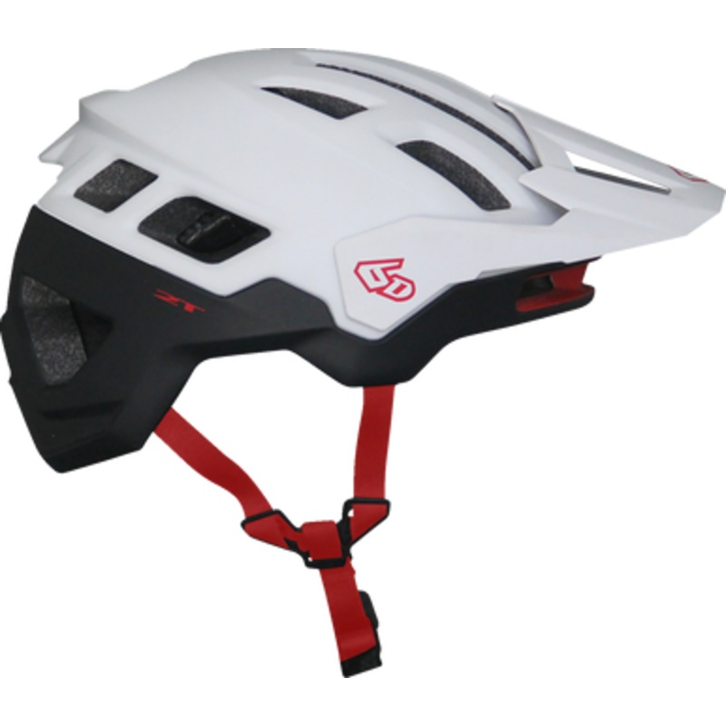 6D ATB-2T Ascent Bicycle Helmet – White/Black Matte