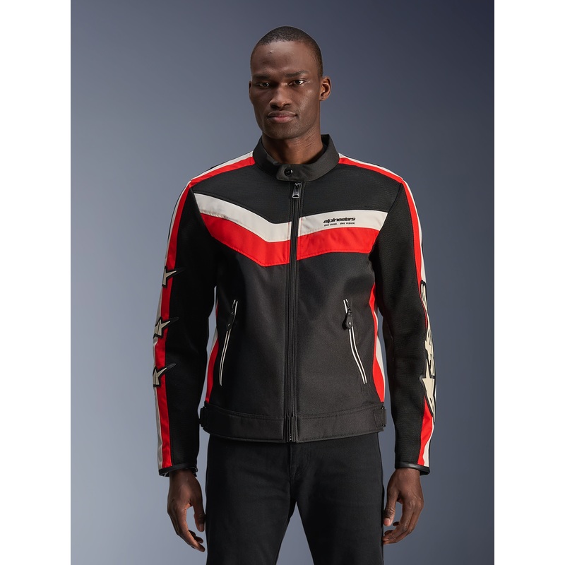 T-Dyno Air Jacket|S|M|L|XL|2XL|3XL|4XL|Black/Bright Red/Ecru