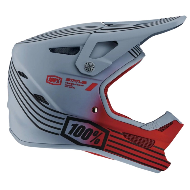 100% Status Youth Cycle Helmet Caltec / Grey