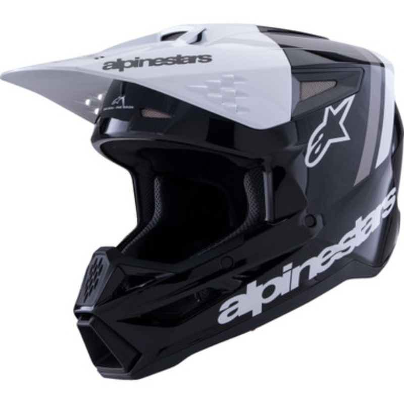 ALPINESTARS SM3 Radium Helmet – Black/White/Gray