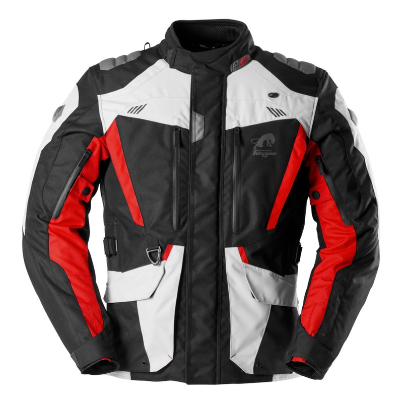 Furygan Apalaches Evo Jacket – Black/Pearl/Red
