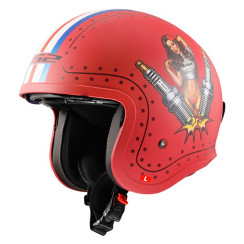 LS2 Spitfire Spark Red Helmet|XS|S|M|L|XL|2XL