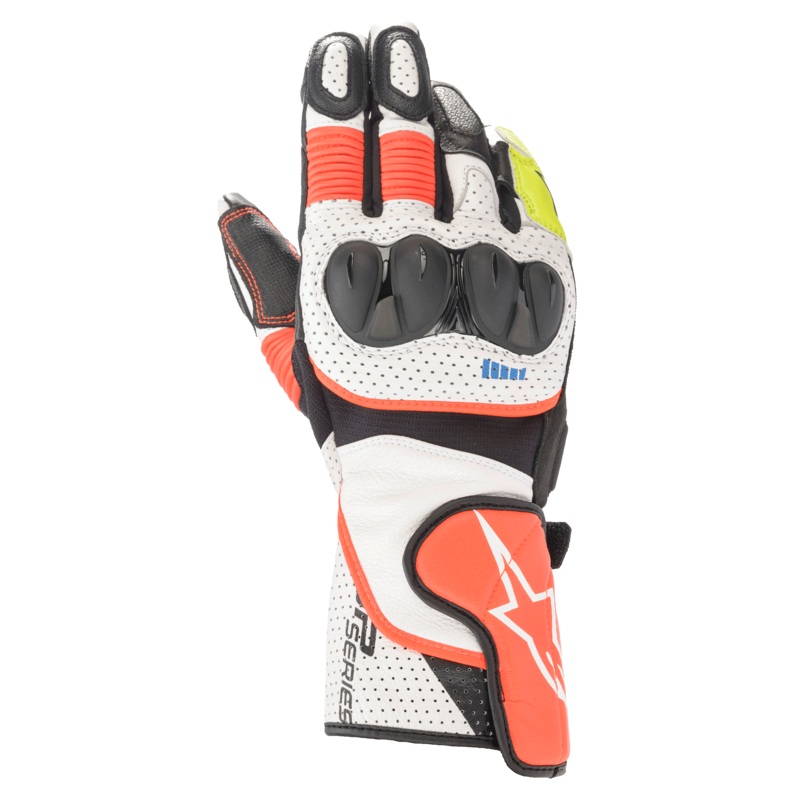SP-2 V3 Gloves|S|M|L|XL|2XL|3XL|White/Red Fluo/Black