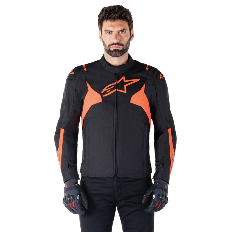 T-Jaws V4 Waterproof Jacket|S|M|L|XL|2XL|3XL|4XL|Black/Red Fluo