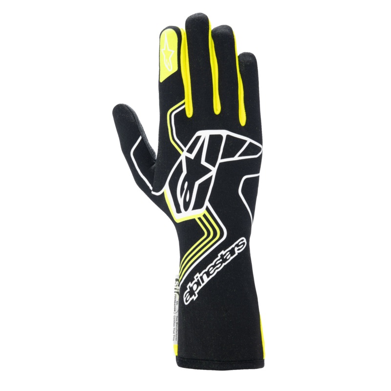 Tech-1 Race V4 Gloves|S|M|L|XL|2XL|Black/Yellow Fluo