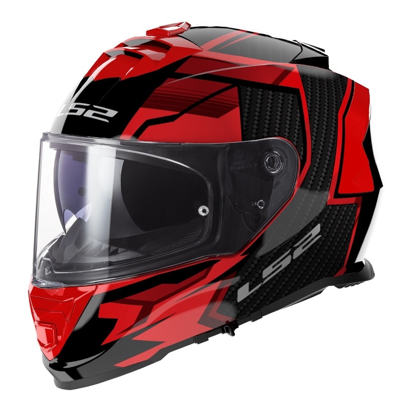 LS2 FF800 Storm II Tracker – Helmets – Black / Red 06 Size XS 54cm