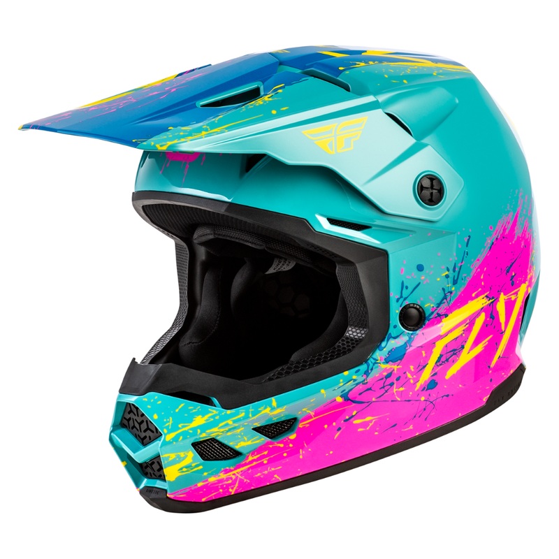 FLY Kinetic Youth Drip – Turquise/Pink/Yellow