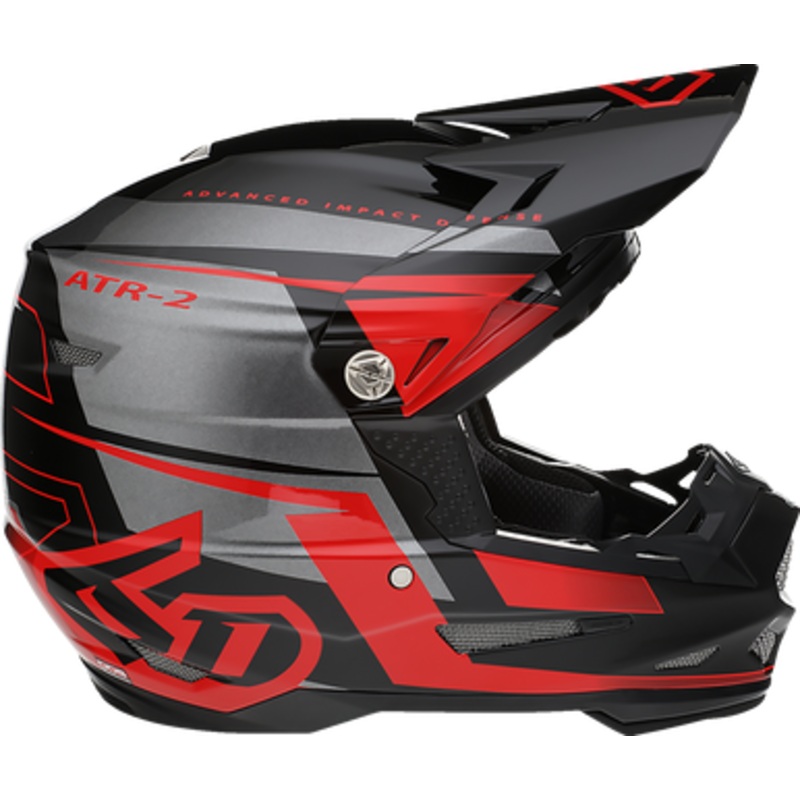 6D ATR-2 Mach Helmet – Red/Gray/Black