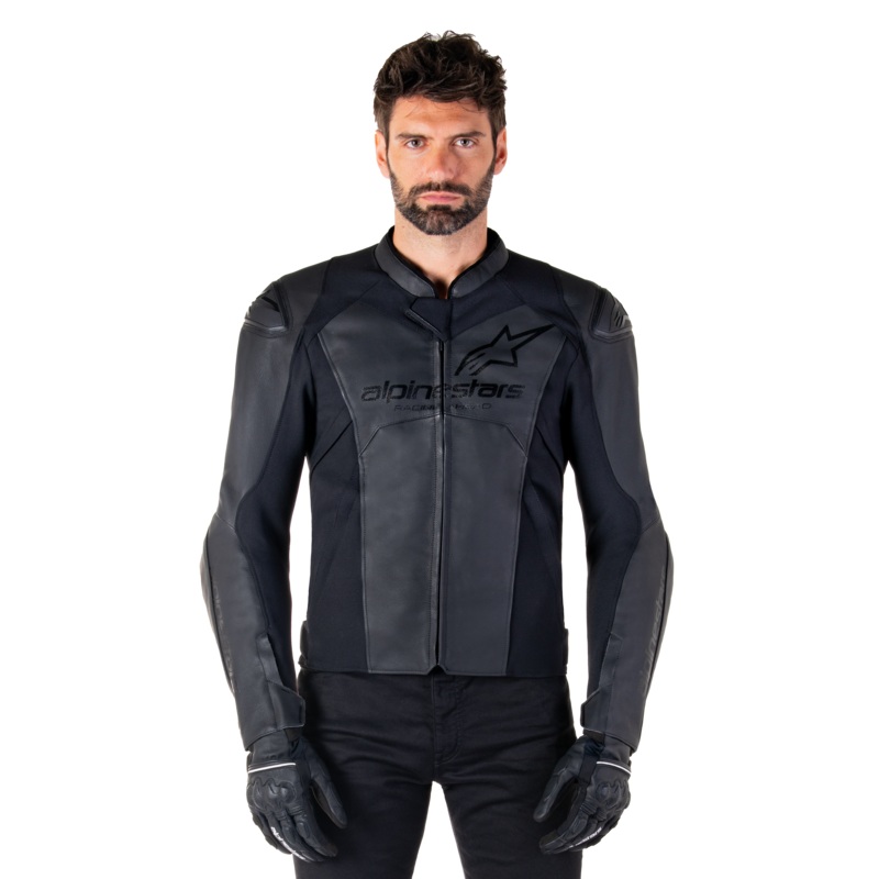 Faster V3 Leather Jacket|46|48|50|52|54|56|58|60|62|64|Black/Black