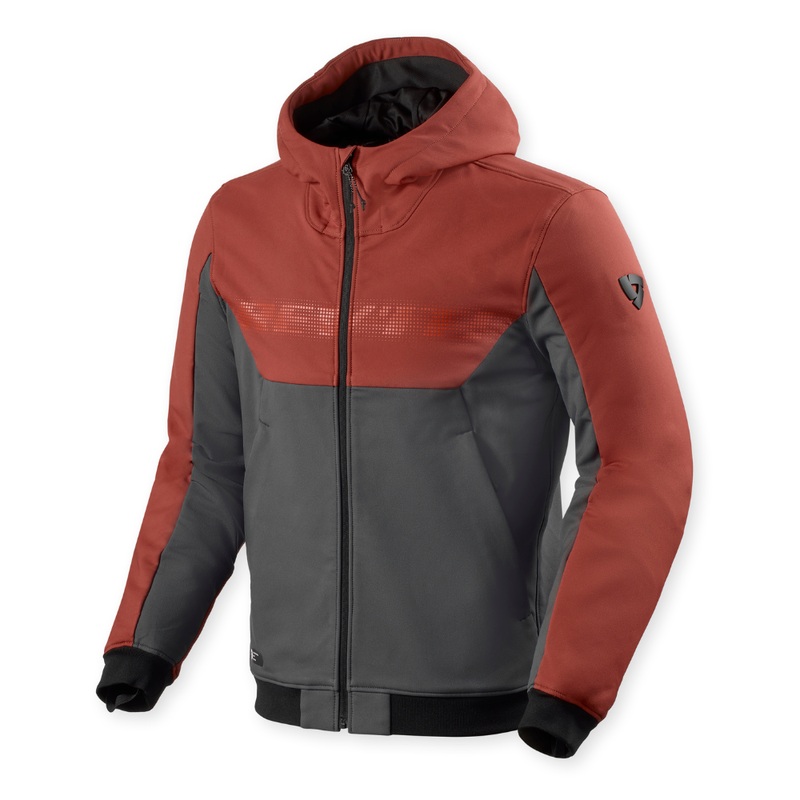 REV’IT! Parabolica 2 Hoodie – Burgandy Red/Grey