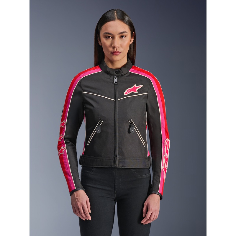 Woman Stella T-Dyno Wr Jacket|XS|S|M|L|XL|Black/Bright Red/Fuchsia