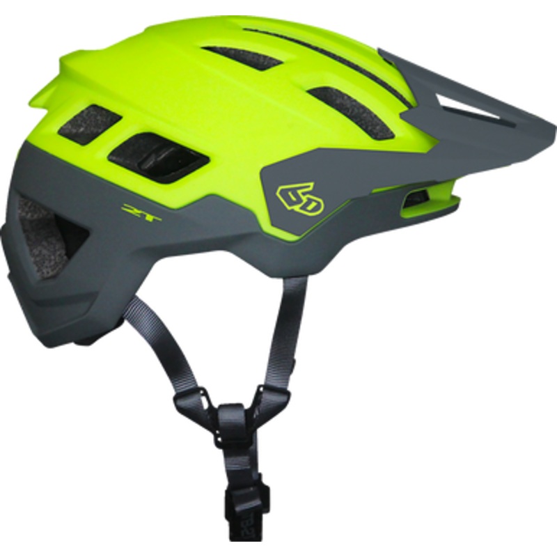 6D ATB-2T Ascent Bicycle Helmet – Yellow/Gray Matte