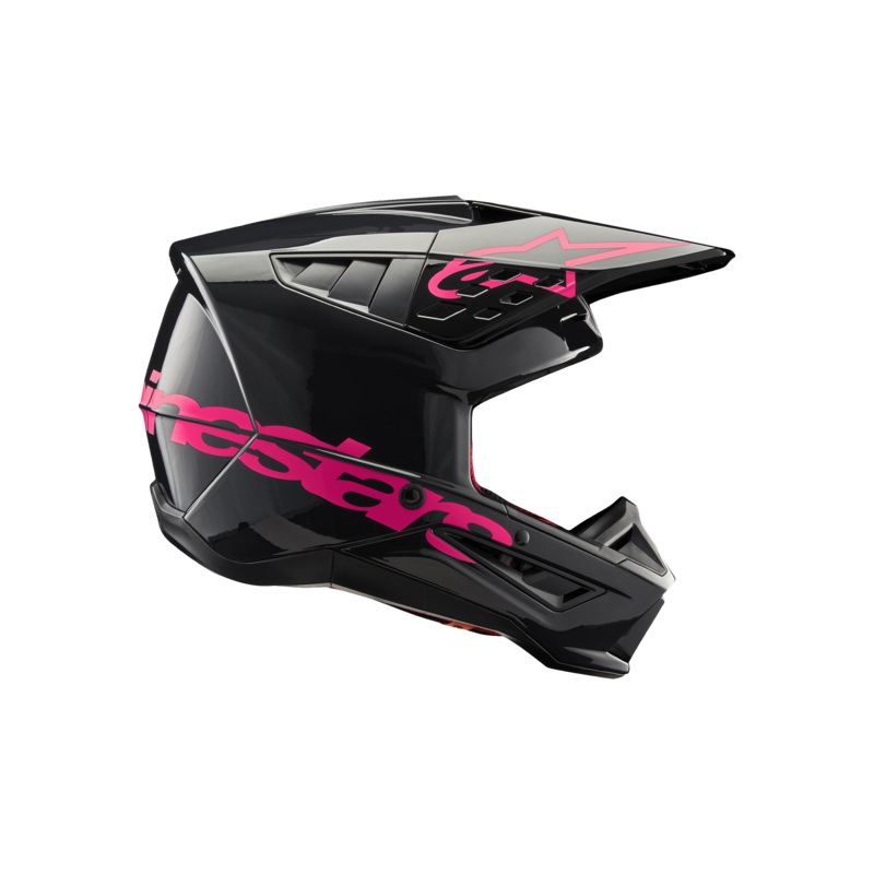 SM5 Corp Helmet|XS|S|M|L|XL|2XL|Black/Diva Pink Glossy