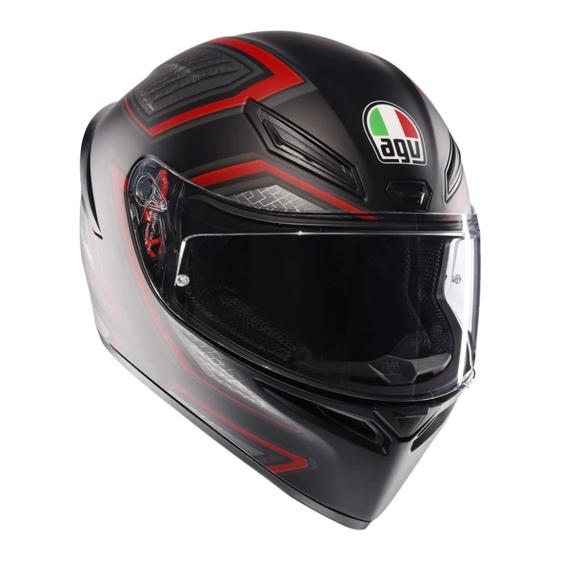 AGV K1-S Sling – Black/Red||2XS|XS|S|MS|M|ML|L|XL|2XL|3XL|Size