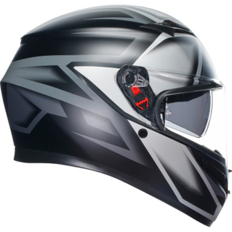 AGV K3 Compound Helmet|matte black/gray – medium|matte black/gray – large|matte black/gray – xl|matte black/gray – 2xl|black/red – small|black/red – medium|black/red – large|black/red – xl|black/red – 2xl