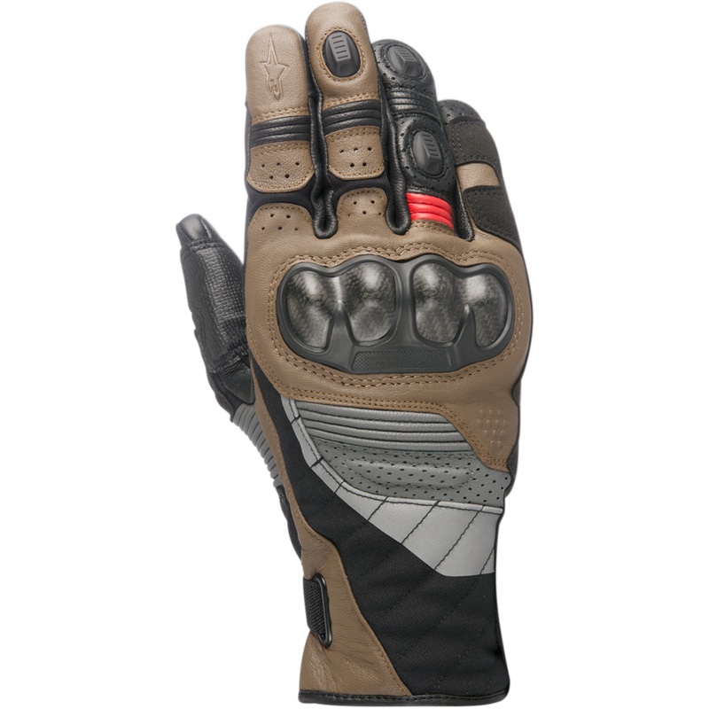Belize Drystar Gloves|S|M|L|XL|2XL|3XL|Black/Tobacco Brown/Red