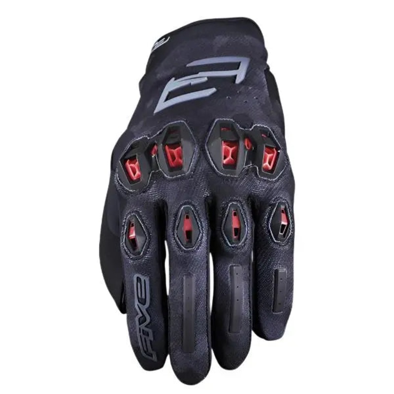 Five Stunt Evo 2 Textile Gloves Camo / Black / Red