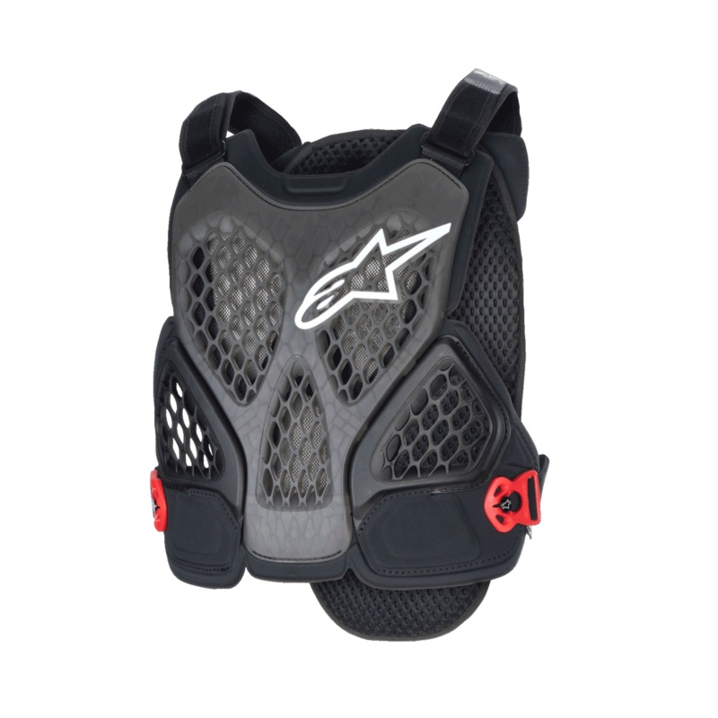 A-6 Plasma Chest Protector|S|M|L|XL|Black/Anthracite/Red