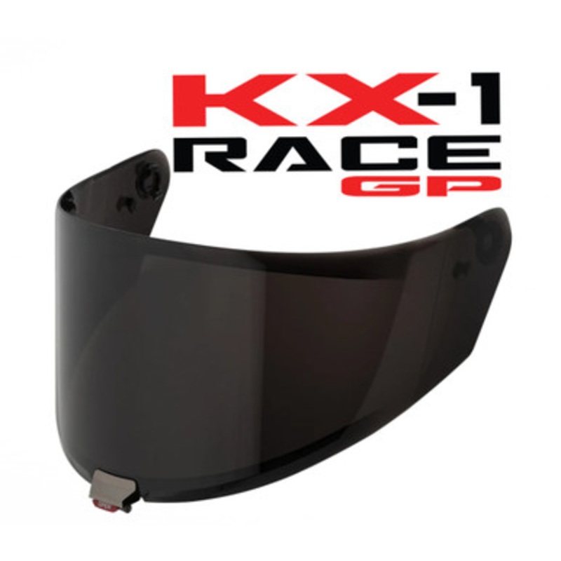 KYT KX-1 Race GP Visor|Light Smoke|Clear|Iridium Rainbow|Iridium Blue|Iridium Red|Iridium Gold|Mirror Chrome