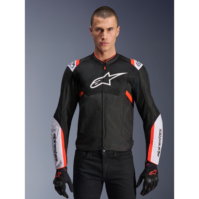 T-Sps Air V2 Jacket|S|M|L|XL|2XL|3XL|4XL|Black/White/Red Fluo