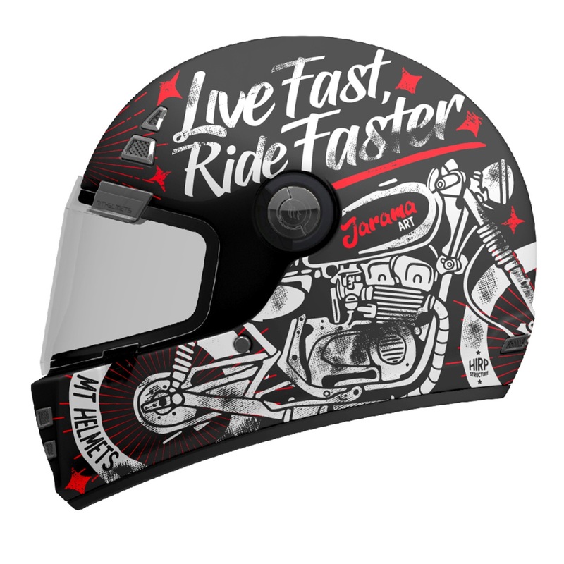 MT Jarama SV Art – Matt Black/Red