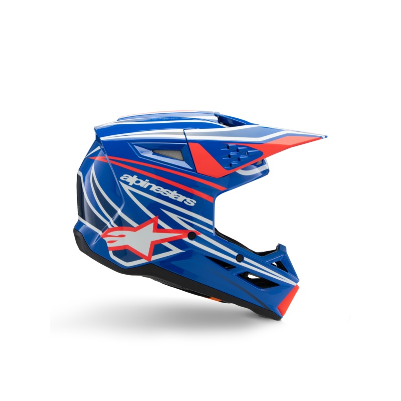 SM3 Youth Wurx Helmet ECE06|S|M|L|Blue/Red/White/Black Glossy