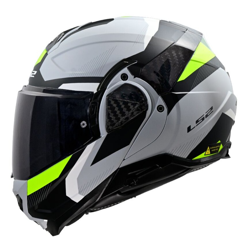 LS2 FF910 Advant 2 (ECE-22.06) Triple – Light Grey/Hi-Vis Yellow