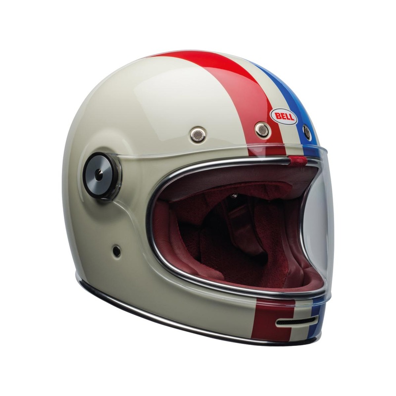 Bell Bullitt Retro White / Command Oxblood