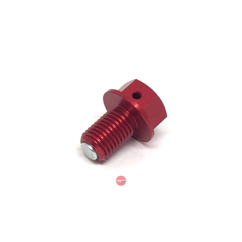 Zeta Magnetic Drain Bolt M10X15-P1.25 Red ZE581223