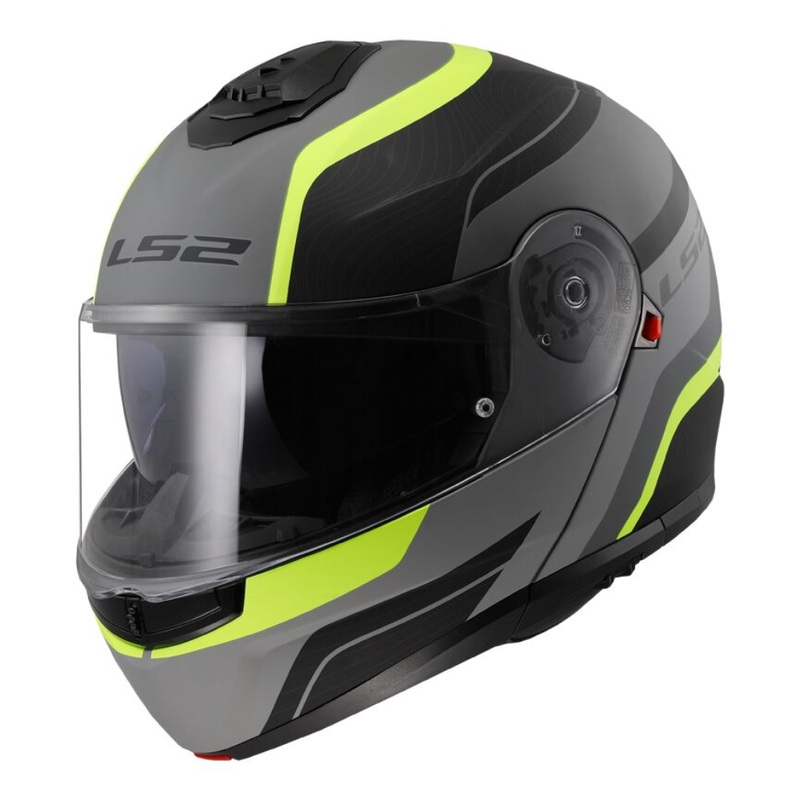 LS2 FF908 Strobe 2 (ECE-22.06) Monza – Matt Black/Hi-Vis Yellow