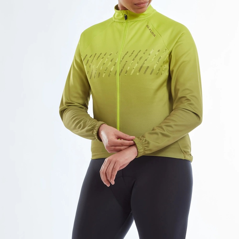 Altura Airstream Long Sleeves Ladies Cycle Jersey Lime