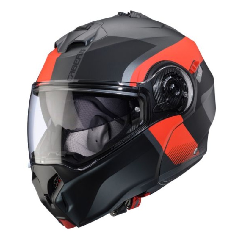 Caberg Duke Evo Indy – Matt Gun Metal/Fluo Red/Black